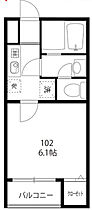 東京都北区浮間1丁目（賃貸アパート1K・1階・21.11㎡） その2