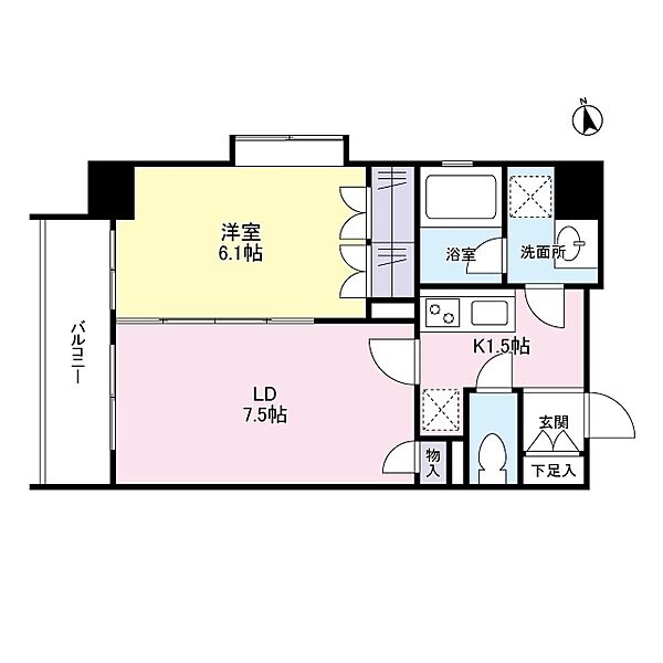 リバーレ池袋 205｜東京都豊島区池袋2丁目(賃貸マンション1LDK・2階・37.91㎡)の写真 その2