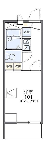 レオパレスボヌール 301｜東京都板橋区舟渡3丁目(賃貸アパート1K・2階・19.87㎡)の写真 その2