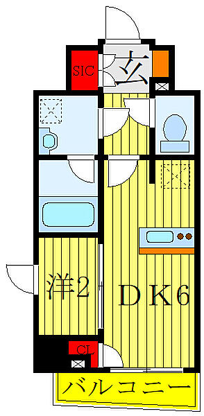 フェルクルールプレスト池袋WEST 1305｜東京都板橋区南町(賃貸マンション1K・13階・26.15㎡)の写真 その2