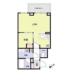 東京メトロ丸ノ内線 後楽園駅 徒歩10分の賃貸マンション 1階1LDKの間取り