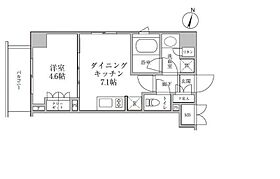 東京都新宿区新小川町（賃貸マンション1DK・3階・30.30㎡） その2