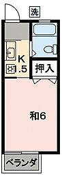 堀井ハイツ 1Kの間取図画像