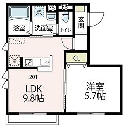 間取図画像 1LDK