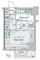 ブライズ関内マキシヴ 1Kの間取図画像
