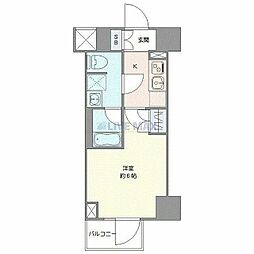 横浜市南区白妙町4丁目マンション 1Kの間取図画像