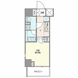 横浜市南区白妙町4丁目マンション 1Kの間取図画像