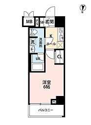 SQUARE CITY YOKOHAMA NEGISHI II 1Kの間取図画像