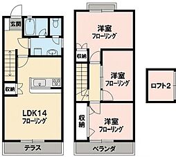 アルテ 3LDKの間取図画像
