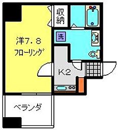 モンセラート横濱関内 1Kの間取図画像
