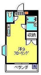 パレス保土ヶ谷 ワンルームの間取図画像