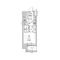 LUMEED横濱南 1Kの間取図画像