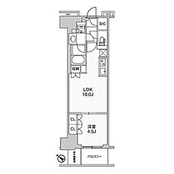 WORVE横浜伊勢佐木町 1LDKの間取図画像