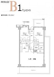 相光マンションとつか 2LDKの間取図画像