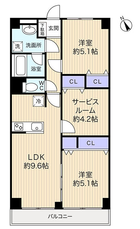 2026年7月フルリフォーム実施の2SLDK きれいな状態からお住まい頂けます