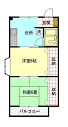 フレグランスセンチュリー 2Kの間取図画像