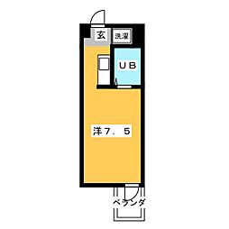 ハイム・レオ ワンルームの間取図画像
