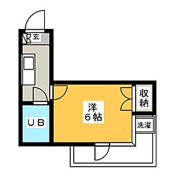 アーバン・ヤマヤ 1Kの間取図画像