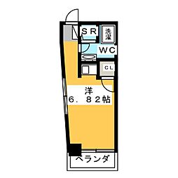 コーポヤマモト ワンルームの間取図画像