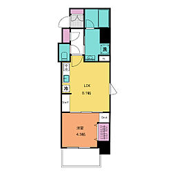 ウエリスアーバン大塚 1LDKの間取図画像