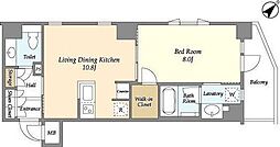 ウィルテラス滝野川 4階2LDKの間取り