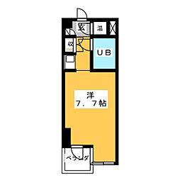 パークハイツ池袋 ワンルームの間取図画像