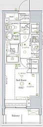グラントゥルース巣鴨 1Kの間取図画像