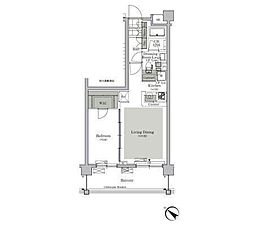 ParkCube西ヶ原STAGE 1LDKの間取図画像