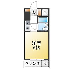 TOP上池袋 ワンルームの間取図画像