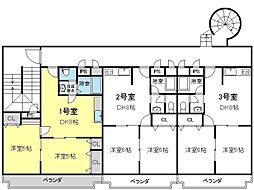 パールハイツ 2DKの間取図画像