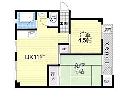 清水マンション 3DKの間取図画像