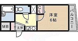 プラッツ王子公園 1Kの間取図画像