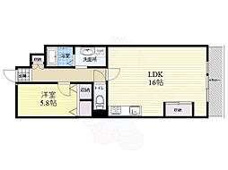 ファミール甲南 1LDKの間取図画像