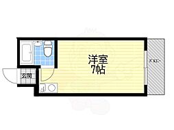 ダイドーメゾン御影 ワンルームの間取図画像
