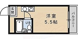 メゾンドエクラン ワンルームの間取図画像