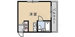 リトル六甲 ワンルームの間取図画像