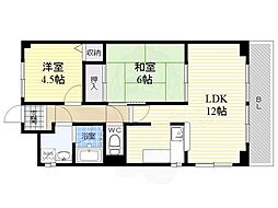 グリーンハウス大石 2LDKの間取図画像