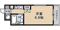 ジョイフル六甲南 1Kの間取図画像
