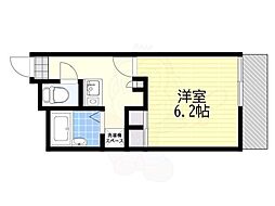 レオパレスオーキッド 1Kの間取図画像