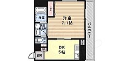 セレブコート2 1DKの間取図画像