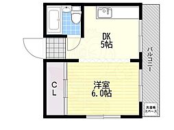 ハイツパーソン 1Kの間取図画像