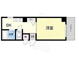RUNES御影 ワンルームの間取図画像
