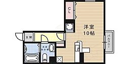 モナリエ六甲 1Kの間取図画像