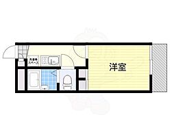レオパレス魚崎 1Kの間取図画像