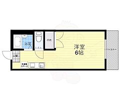 レオパレス天城 1Kの間取図画像