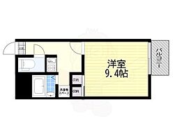 レオパレスアクティ魚崎 1Kの間取図画像