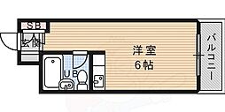 ダイドーメゾン芦屋 ワンルームの間取図画像
