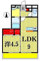 イースト・コート 1LDKの間取図画像