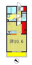 コンフォールドミール北松戸 ワンルームの間取図画像