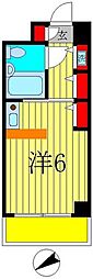 ジュネパレス松戸第94 ワンルームの間取図画像